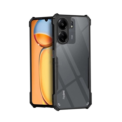 Picture of For Xiaomi Redmi 13C 4g / Poco C65 Edge-Reinforced Shockproof Cushion Back Clear Hybrid Transparent Hard Cover Casing