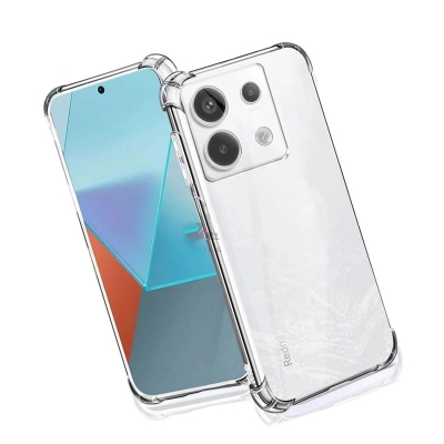 Picture of Xiaomi Redmi Note 13 4G Phone Case - Silicon Case - Clear - Raised Edges Protect Camera & Screen