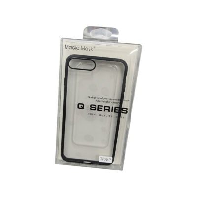 Picture of Apple iPhone 7 Plus / 7+ / 8 Plus / 8G+ - Luxury Premium Quality Antibacterial Q-Series Clear Glass Case Cover (Back Case Cover For Smartphone)