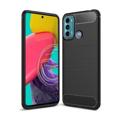 Picture of For Motorola Moto G40 Fusion Silicone Back Cover With Carbon Fiber Texture (Back Case Cover For Smartphone)