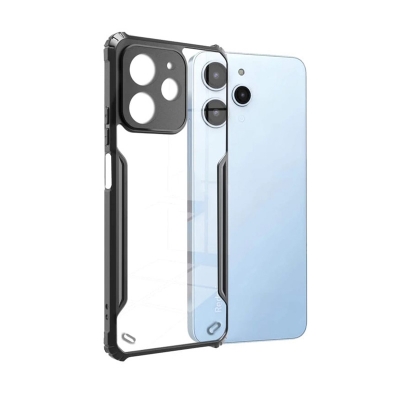 Picture of For Xiaomi Redmi 12 4G Edge-Reinforced Shockproof Cushion Back Clear Hybrid Transparent Hard Cover Casing