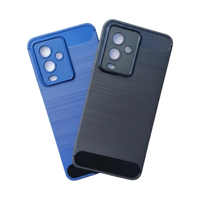 Picture of For Symphony Helio 80 Carbon Silicone Case Phone Cases Luxury Frosted PC Hard Protection Back Cover New Phone Cases For Symphony Helio 80 back cover