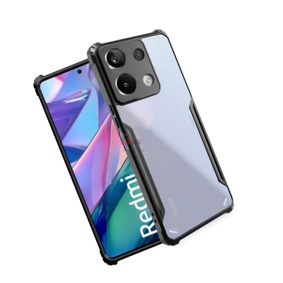 Picture of For Xiaomi Redmi Note 13 pro 4G Edge-Reinforced Shockproof Cushion Back Clear Hybrid Transparent Hard Cover Casing