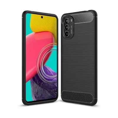 Picture of For Motorola Moto G82 Silicone Back Cover With Carbon Fiber Texture (Back Case Cover For Smartphone) Silicone Back Cover With Carbon Fiber Texture (Back Case Cover For Smartphone)