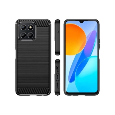 Picture of For Honor X6a Silicone Back Cover With Carbon Fiber Texture (Back Case Cover For Smartph Silicone Back Cover With Carbon Fiber Texture (Back Case Cover For Smartphone) Silicone Back Cover With Carbon Fiber Texture (Back Case Cover For Smartphone)