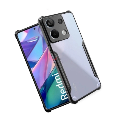 Picture of For Xiaomi Redmi Note 13 4G Edge-Reinforced Shockproof Cushion Back Clear Hybrid Transparent Hard Cover Casing