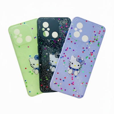 Picture of For itel A60 Glitter Butterfly Pattern New Generation Case Plastic Polycarbonate Phone Back Cover