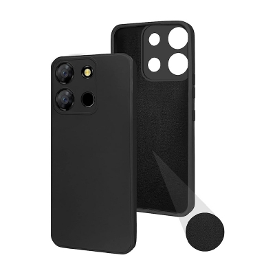 Picture of For itel A60s Spigen Silicone Fit Designed Soft Gel Rubber Shockproof Back Case Phone Back Cover