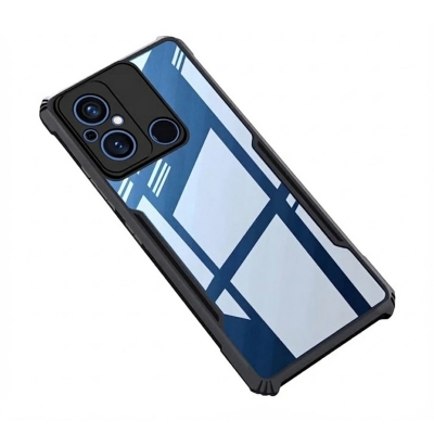 Picture of For Xiaomi Redmi 12C / Poco C55 / Redmi 11A Edge-Reinforced Shockproof Cushion Back Clear Hybrid Transparent Hard Cover Casing