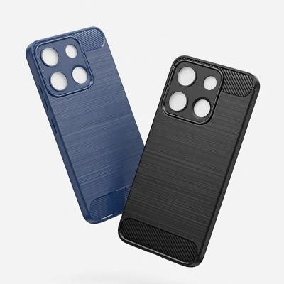 Picture of for itel a60 /a60s New Generation Spigen Silicone Fit Designed Soft Gel Rubber Shockproof Back Case Phone Back Cover Case