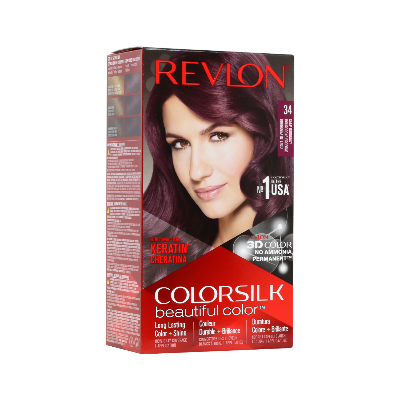 Picture of Revlon Colorslk Beautiful Hair Color - 34 Deep Burgundy