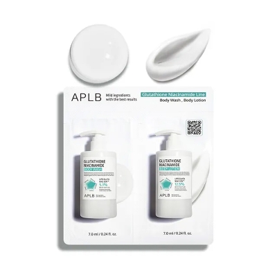 Picture of APLB Glutathione Niacinamide Line Body Wash & Body Lotion Mini Pack 7ml+7ml