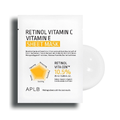 Picture of APLB Retinol Vitamin C Vitamin E Sheet Mask 25ml