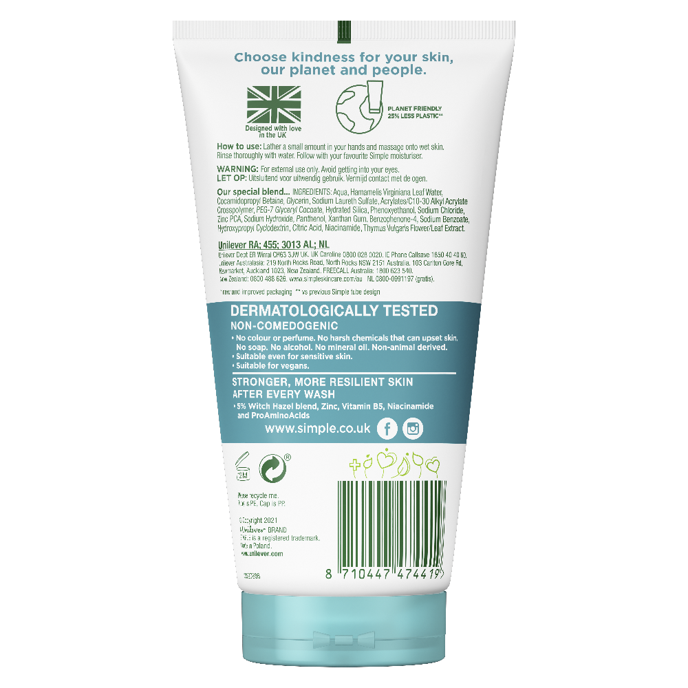 Picture of SIMPLE FC GEL PURI TBE GBNL L22 6X150ML