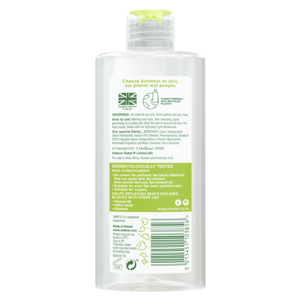 Picture of SIMPLE FC LIQ SOOTHNG BPT UI L21 6X200ML