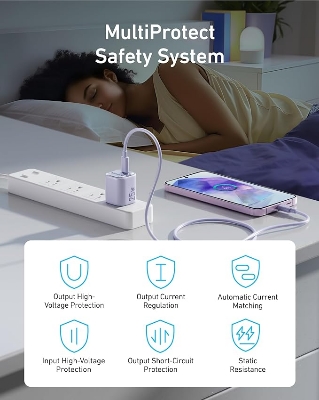 Picture of Anker Compact USB-C 25W Fast PD Wall Charger for Iphone, Samsung & Others (Cable Not Included)