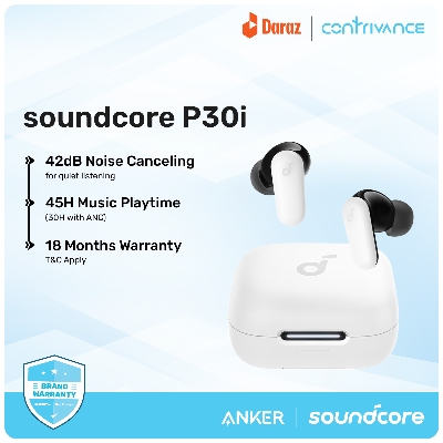 Picture of Anker Soundcore P30i True Wireless Earbuds With 40dB ANC, 36H Playtime, Bluetooth 5.3, IPX5