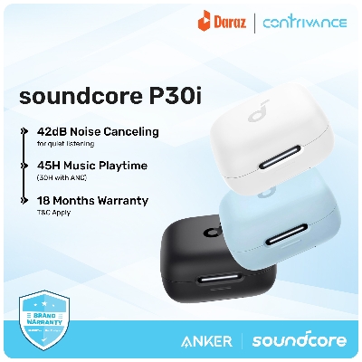 Picture of Anker Soundcore P30i True Wireless Earbuds With 40dB ANC, 36H Playtime, Bluetooth 5.3, IPX5