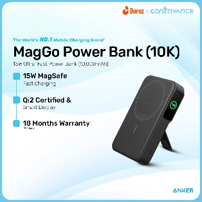 Picture of Anker MagGo 10K Magnetic Wireless Power Bank With Qi2 Certified, 10000mAh, 15W Wireless Fast Charging