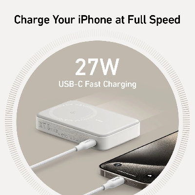 Picture of Anker MagGo 10K Magnetic Wireless Power Bank With Qi2 Certified, 10000mAh, 15W Wireless Fast Charging