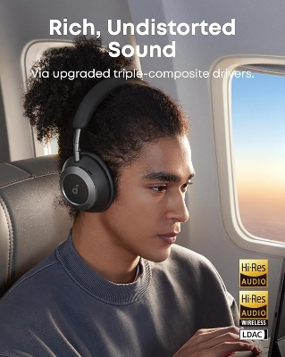 Picture of Anker Soundcore Space One Pro Advanced Over-Ear Headphones with Adaptive ANC, HearID 2.0 & Hi-Res LDAC Audio