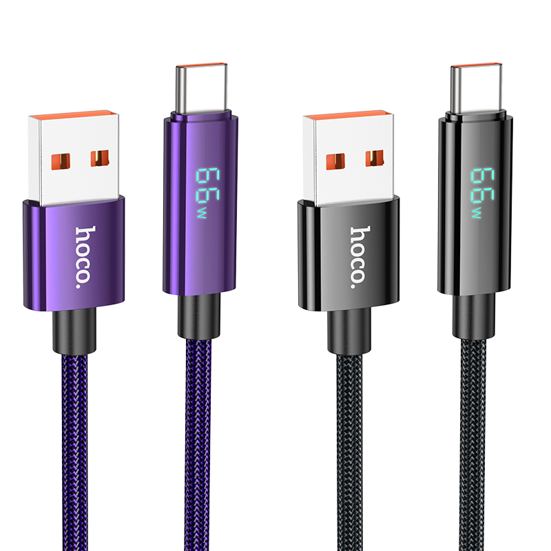 Picture of Hoco U125 Benefit 66W USB to Type-C Fast Charging Data Cable