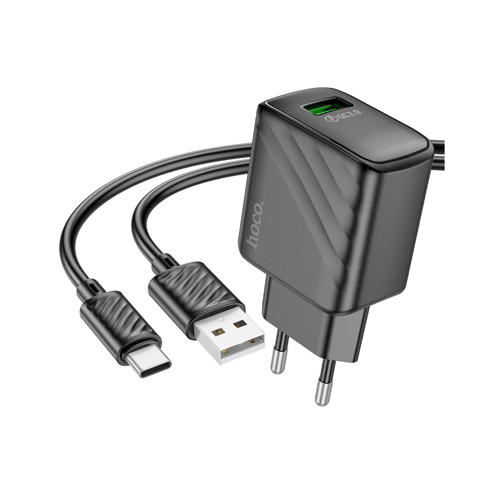 Picture of Hoco CS21A Rich Single Port ǪC3.0 Charger(EU)