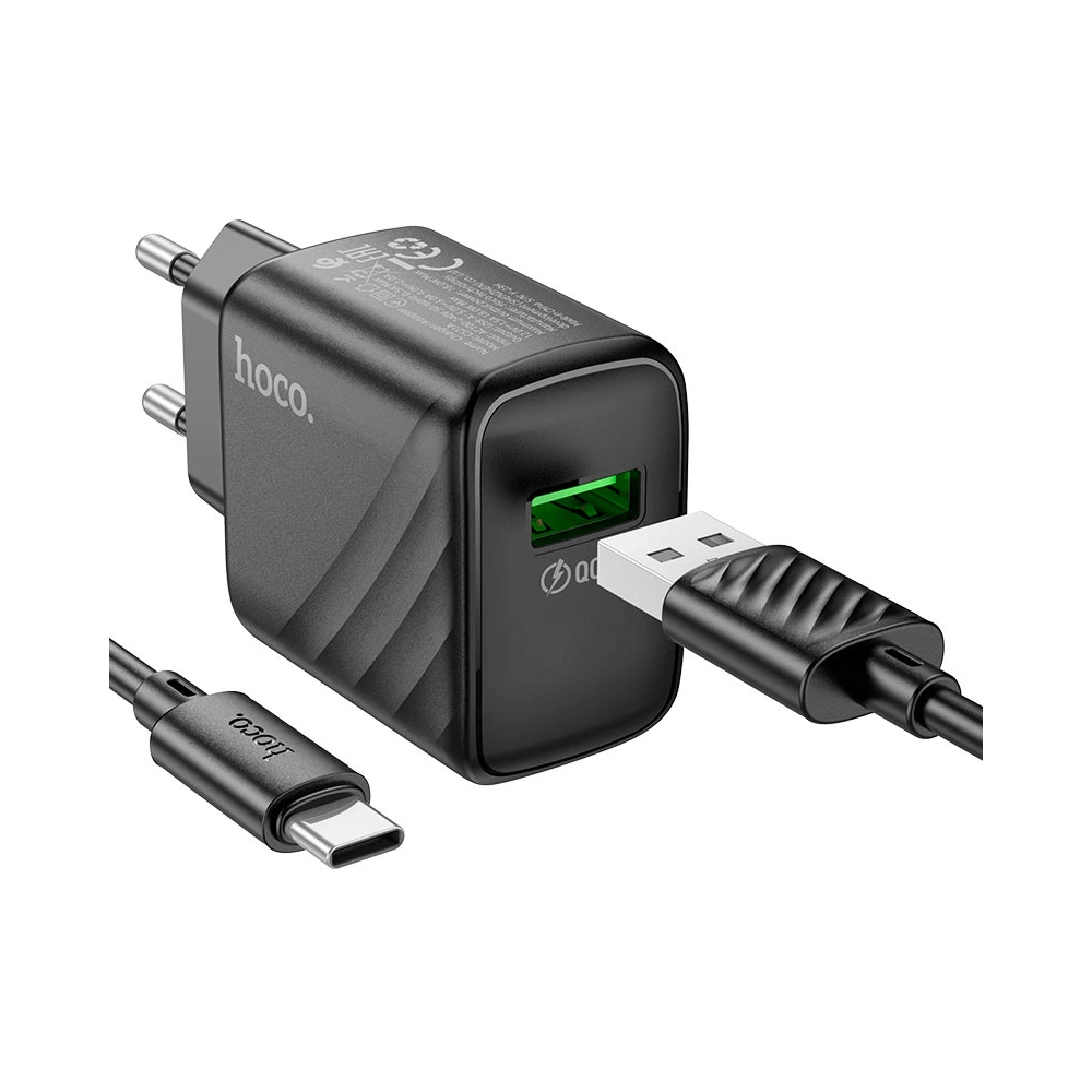 Picture of Hoco CS21A Rich Single Port ǪC3.0 Charger(EU)
