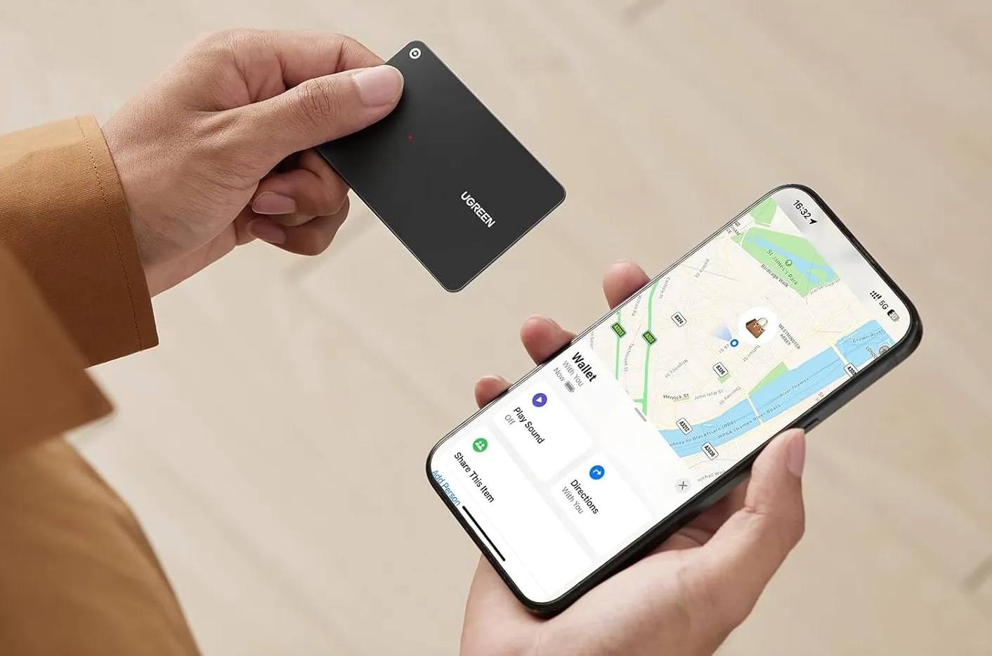 Picture of UGREEN 45298 Smart Finder CM817 (Black)