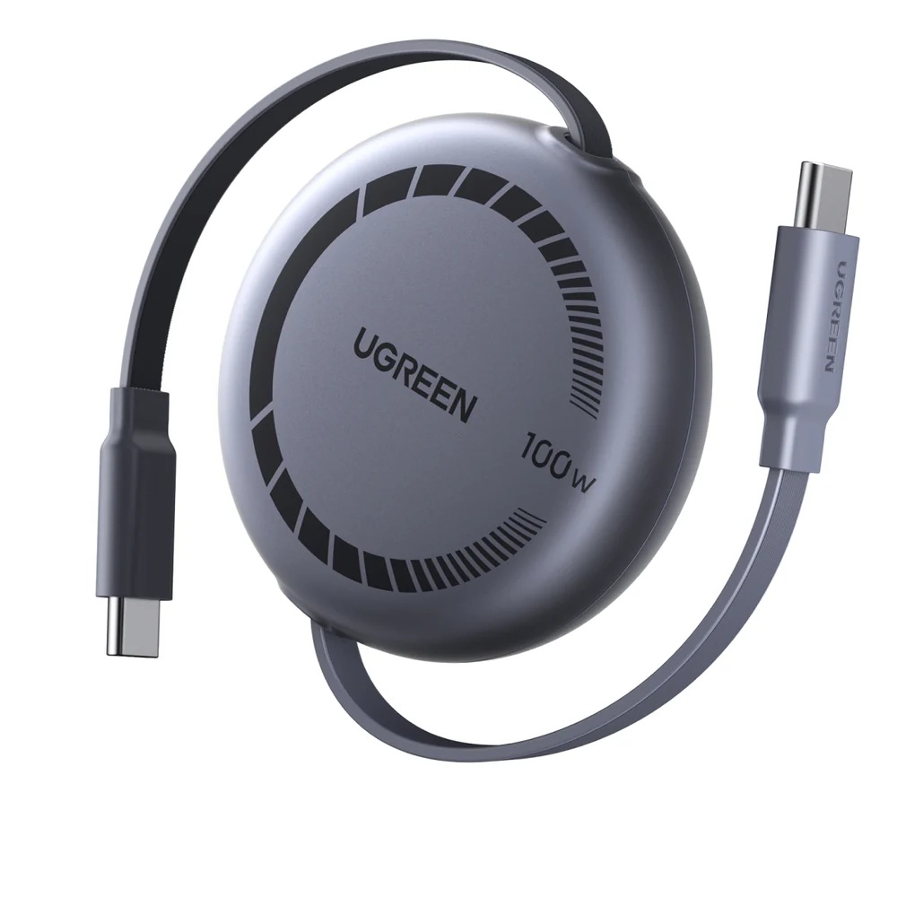Picture of UGREEN 65905 USB-C to USB-C PD Fast Charging Retractable Cable 100W Max 1m L531