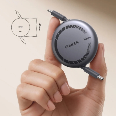 Picture of UGREEN 65905 USB-C to USB-C PD Fast Charging Retractable Cable 100W Max 1m L531