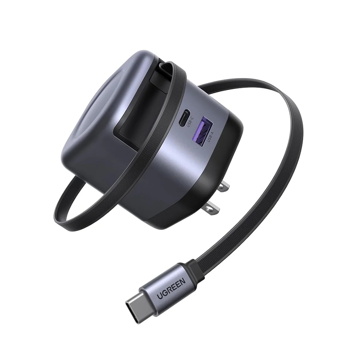 Picture of UGREEN 65821 45W GaN Fast Charger with Retractable  Cable