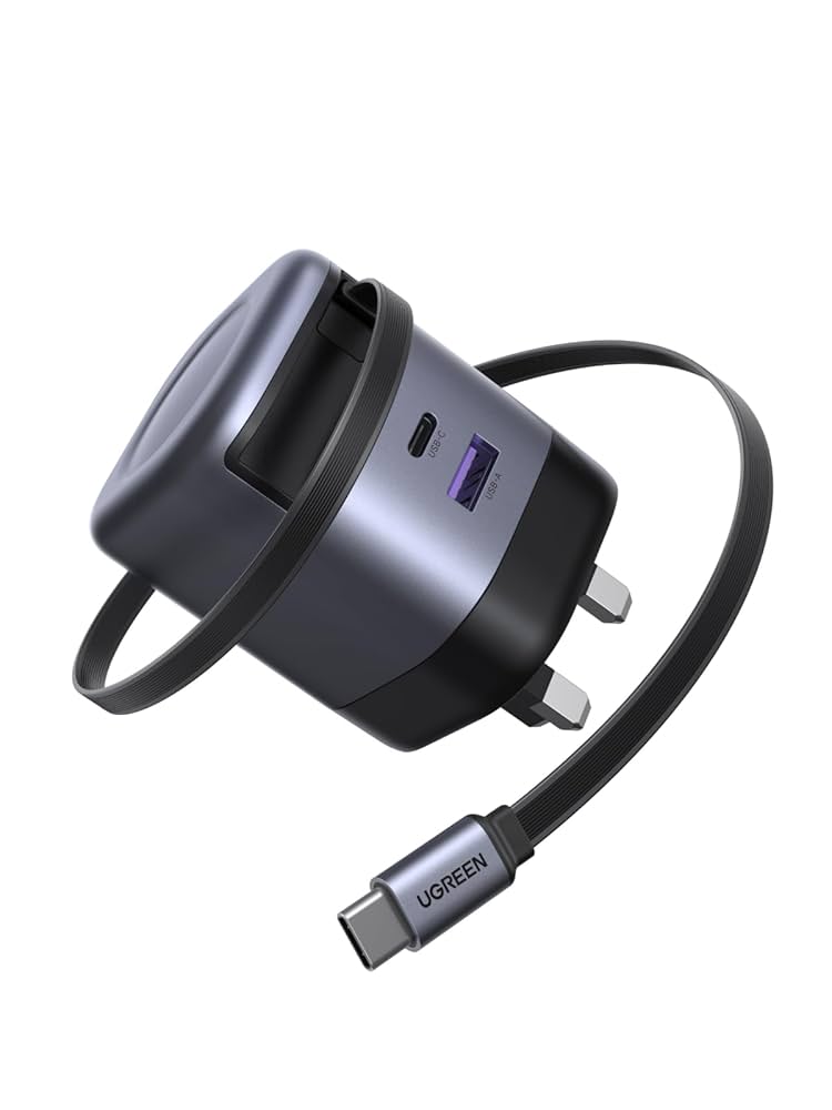 Picture of UGREEN 65824 Nexode 65W GaN Fast Charger with Retractable Cable