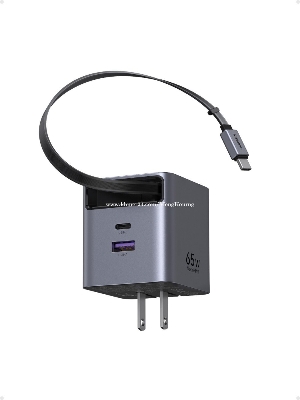 Picture of UGREEN 65824 Nexode 65W GaN Fast Charger with Retractable Cable