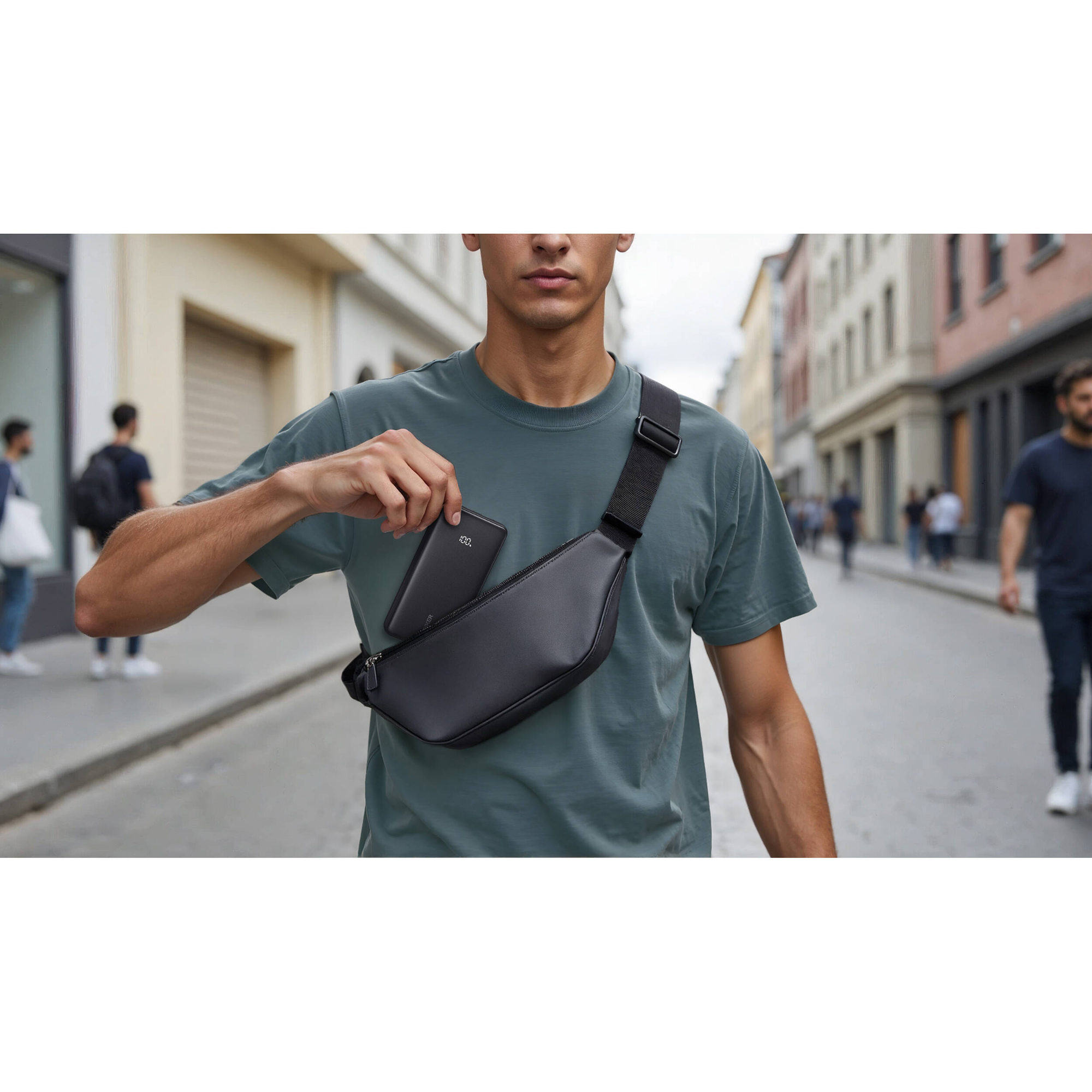 Picture of Anker Zolo Power Bank 20K, 22.5W, Built-In USB-C Cable (Black)