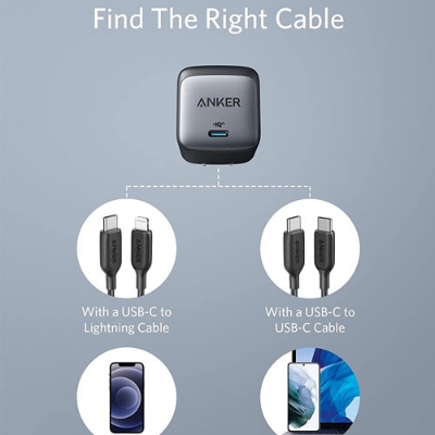 Picture of Anker Nano Charger (45W) – Compact GaN USB‑C Fast Charger (Black)