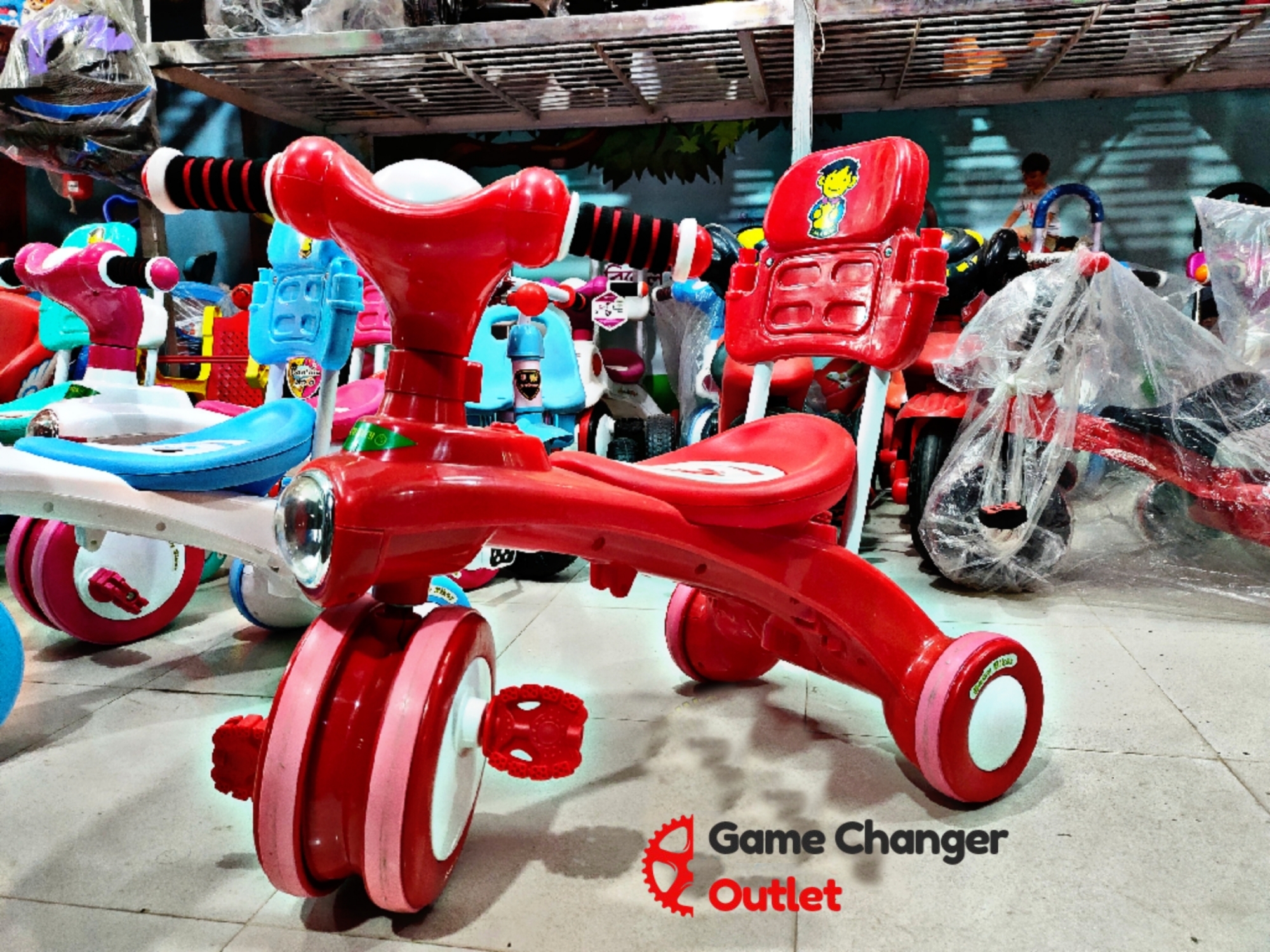 Picture of China Baby Tricycle with Music and Light / Purple/Red/Blue/Light Green/Pink Bike for Babys & Kids Tricycles For Baby Game Changer Outlet