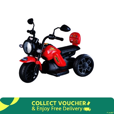 Picture of Captain Gypsy Bike with Remote Control - Red/Blue (Rechargeable Electric Bike for Kids) Game Changer Outlet