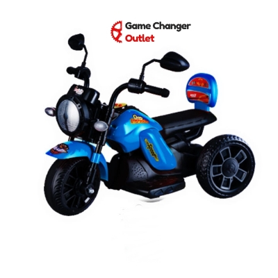 Picture of Captain Gypsy Bike with Remote Control - Red/Blue (Rechargeable Electric Bike for Kids) Game Changer Outlet