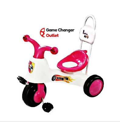 Picture of Captain Moto / My Moto Bike Kids Tricycles Trolley - Pink And Yellow For Baby Game Changer Outlet