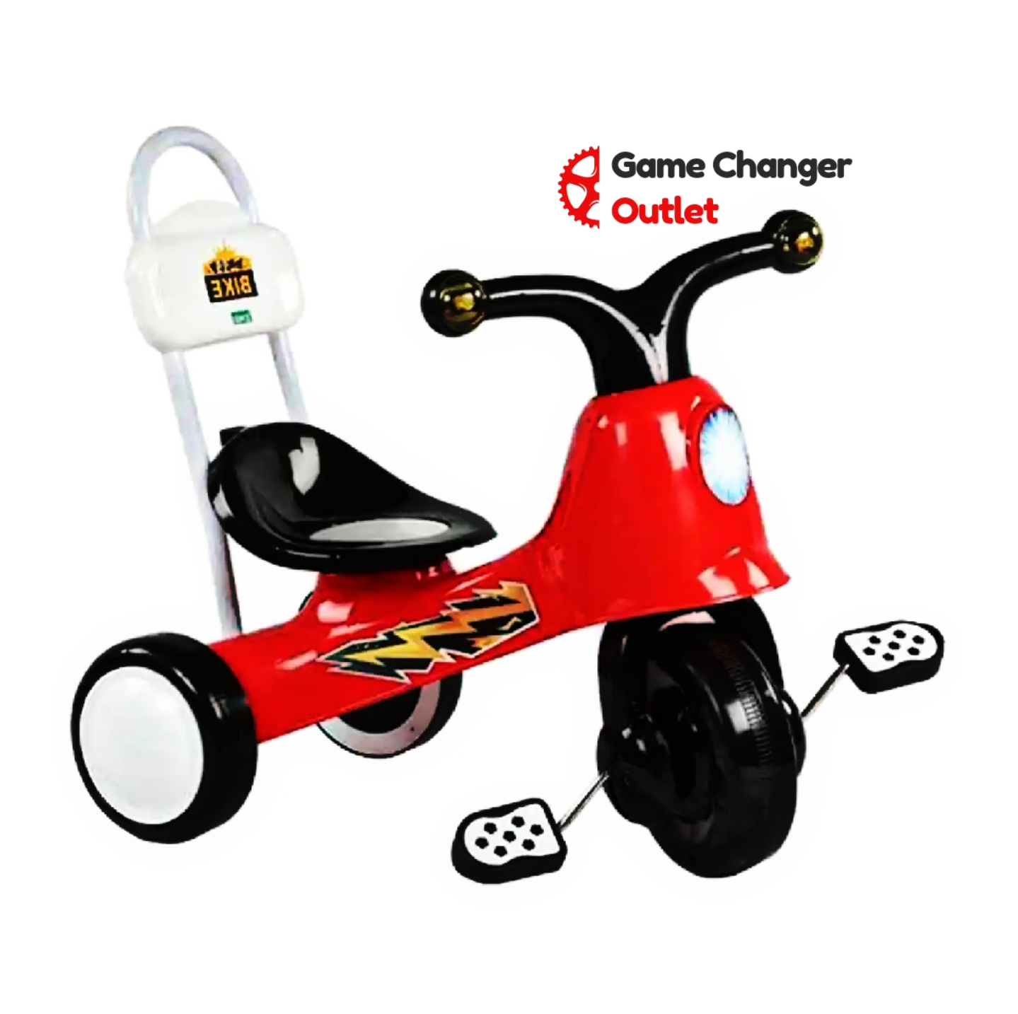 Picture of Captain Moto / My Moto Bike Kids Tricycles Trolley - Pink And Yellow For Baby Game Changer Outlet