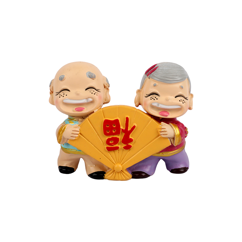 Picture of Laughing Lucky Couple – Fortune Blessing Showpiece
