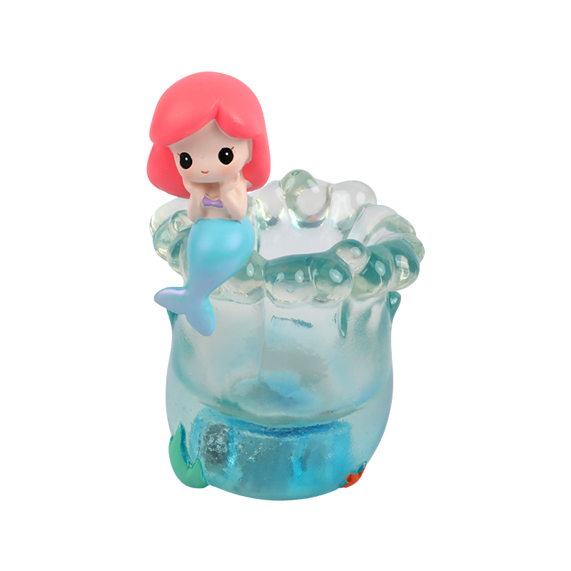 Picture of Princess Glow Trinket Jar – Cute Decorative Container | Mermaid pen holder