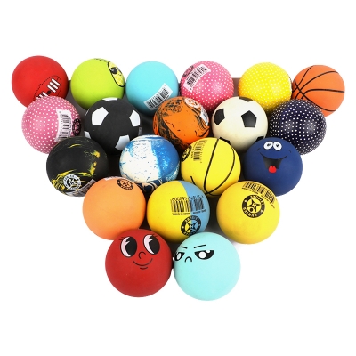 Picture of Ultra-Bounce Variety Pack: Multi-Design Rubber Balls | Elastic ball