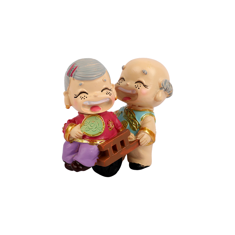 Picture of Laughing Lucky Couple – Fortune Blessing Showpiece