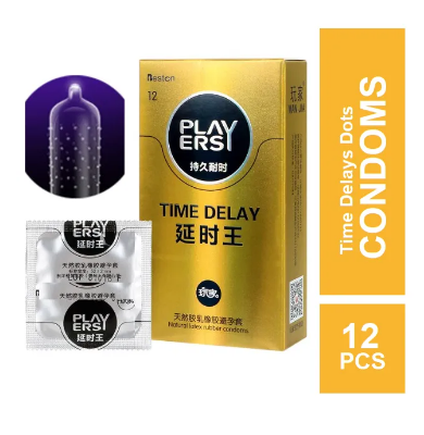 Picture of Player Extra Time Delay Dotted Condom - 12Pcs Pack(Yellow)