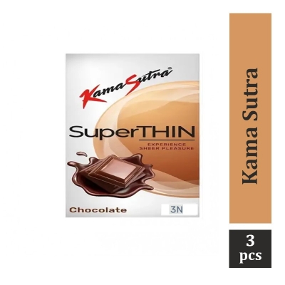 Picture of KamaSutra Superthin Chocolate Flavoured Condom - 3Pcs Pack(Made In India)
