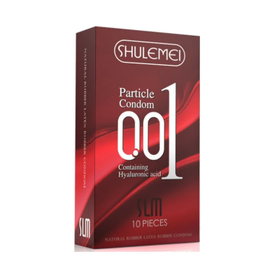 Picture of Shulemei 001 Dotted Particle Hydrating Condom - 10Pcs Pack