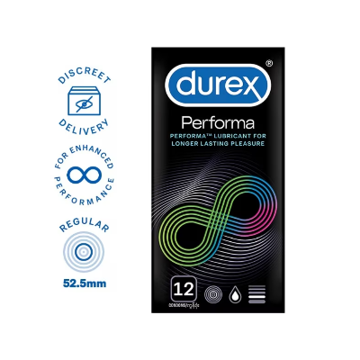 Picture of Durex Performa Lubricant Longer Lasting Condom - 12Pcs(Singapore)
