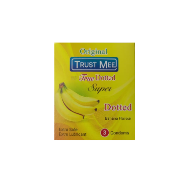 Picture of Trust Mee True Dotted Banana Flavoured Condom - 3Pcs Pack